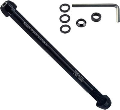 Fietstrainingsas - Reserve rolnaaf - Indoor fietsen - Verstelbare breedte - M12xP1.75 - Zwart