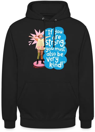 Pippi Langkous Gestrekte Pippi Met Spreuk Hoodie Unisex