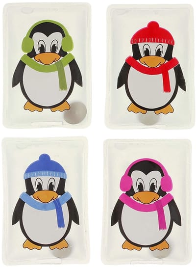 Dailygoods- Handwarmers Oplaadbaar - Herbruikbare Handwarmers - Set van 4 - Huidvriendelijke Kunststof Hoes - Tot 55 °C Warmte - Perfect voor Koude Dagen - Zakwarmers