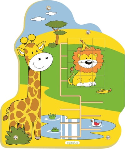 Beleduc Jungle wandspeelmodule - Wandspeelgoed -  muurspel Leeuw 51 Cm
