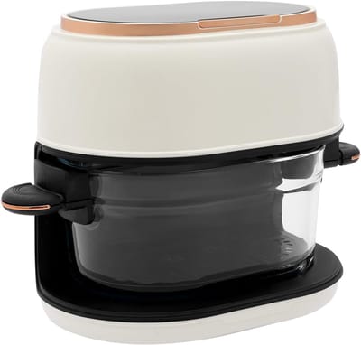 Heteluchtfriteuse - Airfryer - Gezond Koken - 24-uurs Reservering - 4 Liter Capaciteit - Wit