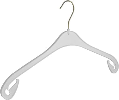 De Kledinghanger Gigant - Kledinghanger - Volwassenen - NA43 - 120 Stuks - Blousehanger - Shirthanger - Kunststof - Wit - Rokinkepingen - 43 cm - Kleerhanger - NA-Serie (NA43_01/120)