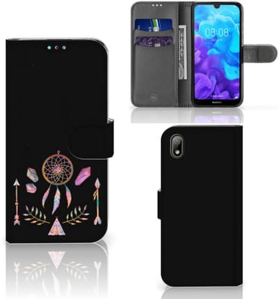 Boekhoesje voor Huawei Y5 (2019) Leuk Hoesje Boho Dreamcatcher