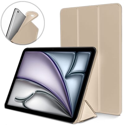 ChiGuard Hoesje geschikt voor iPad Air 2024 / 2025 (11 inch) Hoesje – Shock Proof Hoesje – Smart Cover - Goud
