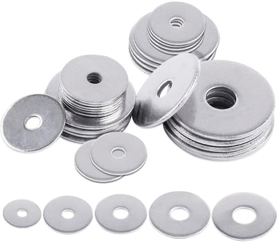 Famanu – Grote spatbord sluitringen M5 set 100 stuks roestvrij staal M5 x 20 mm