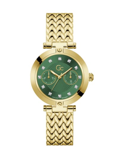 Gc Gc Vogue Analoog Horloge Geel Goud Case: 100% Stainless Steel | Armband: 100% Acier Inoxydable 36.5 mm Z21007L1MF