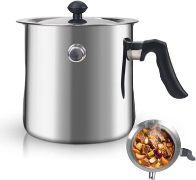 Dubbelwandige Melkpan met Deksel 1.5 L - RVS Melkpan met Bakelieten Handgreep, Ideaal voor Pudding en Smelten van Chocolade