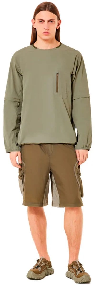 Oakley Apparel Latitude Flight Convert Shell T-shirt Met Lange Mouwen Groen L Man