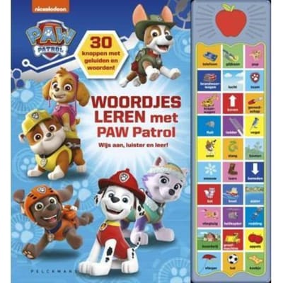 Paw Patrol Woordjes leren met Patrol Geluidenboeken Voorleesboeken Baby- en peuterboeken