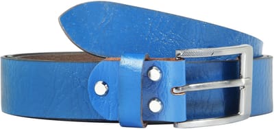 Leonardo Verrelli Leonardo Verrelli herenriem 90 cm - 130 cm (taillemaat) in blauw van 100% echt leer, in te korten