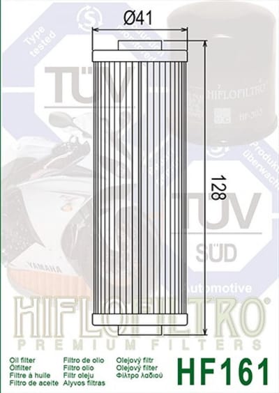 Filtre à huile Hiflofiltro pour Moto BMW 450 R 45 T 1978 à 1980 Neuf