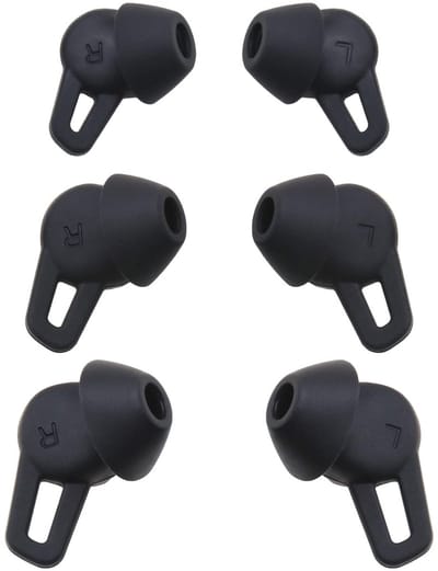 Allecto - Oordopjes cover - Siliconen oordopjes - Zacht en comfortabel - Zwart - Vervangende in-ear tips - Geschikt voor Huawei FreeLace Pro