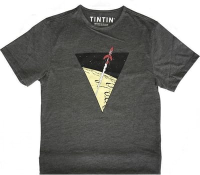 TINTIN T-Shirt Raket naar de Maan voor 10-jarigen