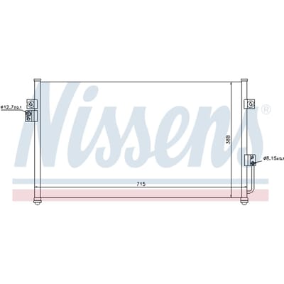 Condensator, airconditioning NISSENS 94634