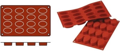 Bakmat Ovals-Small (Cap.16St.) - SiliconFlex 070052 - Horeca & Professioneel