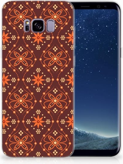 Samsung Galaxy S8 Plus TPU bumper Batik Brown