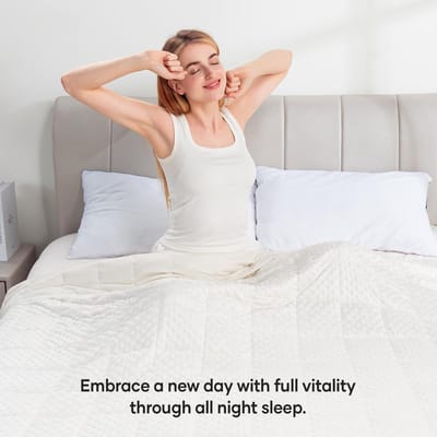 Dailygoods- Verzwaarde Deken - Premium Pluche Kristalfluweel - Ademend - Hypoallergeen - Stressverlichting - Gelijkmatige Drukdispersie - 152 x 203 cm - Gewichtdeken
