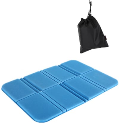 Vouwkussen - Zitmatje - Kussen - Isolatiematten - Zitkussen - Picknick Kussen - kampeer Kussen - Draagbaar kleed - met Opbergtas - Waterdicht - Opvouwbaar - voor buiten, tuin, camping, picknick, wandelen - blauw - 385*275*8mm