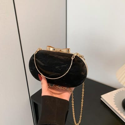 Nieuwe Stijl Diner Trendy Mode Modieuze Gepersonaliseerde Ketting Handvat Handgedragen Eén Schouder Crossbody Dames Tas