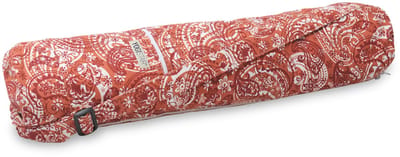 Yogatasche yogibag® basic - zip - cotton - art collection - 65 cm - paisley orange-red