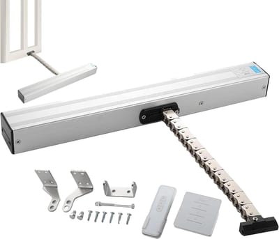 Automatische raamopener - Elektrische opener - Ventilatie regelen - Dubbele ketting - Tot 1000 mm - Zilver