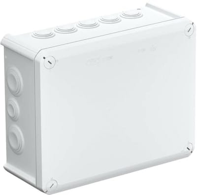 Kabelaftakkast 240x190x95 voor elektrische installaties - Lichtgrijs