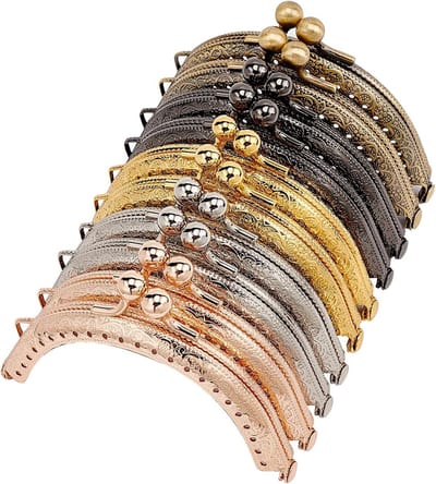 10 Stuks Retro Handtas Kader in 5 Kleuren - 8.5cm Kussensluiting voor Portemonnee en Coin Bag DIY Naaien en Creatieve Projecten