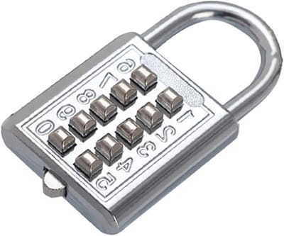 Combinatieslot Kluisje - Cijferslot Locker - Waardevolle Spullen Beveiligen - Volledig Stalen Grendel - 34 x 23 x 15 mm