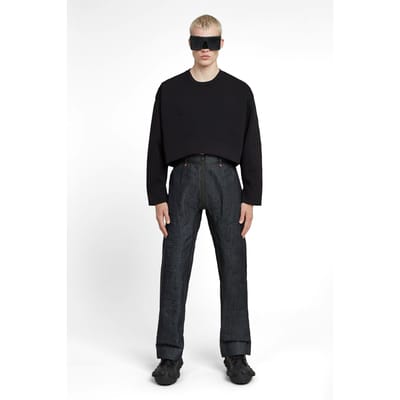 G-Star Gsxwvb Oversized Short Sweat Knit Black Taglia: XS | Maglioni a maglia Outlet | Uomo | Nero