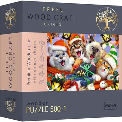 Trefl puzzel katten 500 stukjes - Feestelijke katten poster.