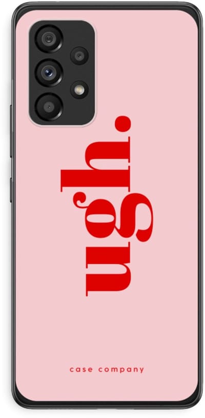 Case Company® - Hoesje geschikt voor Samsung Galaxy A53 5G hoesje - Ugh - Soft Cover Telefoonhoesje - Bescherming aan alle Kanten en Schermrand