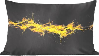 Sierkussens - Kussentjes Woonkamer - 60x40 cm - Elektriciteit - Geel - Energie