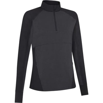 Callaway Midlayer met kwartrits in gemêleerde kleur voor dames (Ebbenhout zwart)