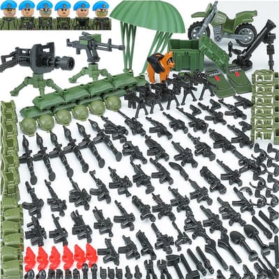 Stad Russische SWAT Militaire Wapens Bouwstenen Unieke Krachten Leger Soldaten Figuren Vest rugzak Baret Blokken Speelgoed Ideaal Voor Kinderen