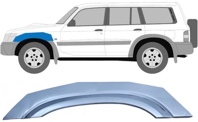 Reparatiepaneel voorspatbord voor Nissan Patrol Y61 GY61 1997-2009 / Links