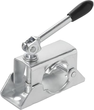 ProPlus Klem voor neuswielen of steunpoten - kantelbare hendel - Ø 48 mm - gegalvaniseerd staal