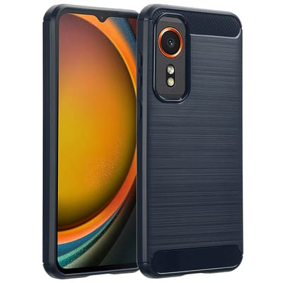 imoshion Hoesje - Geschikt voor Samsung Galaxy Xcover 7 - Brushed Backcover - Donkerblauw