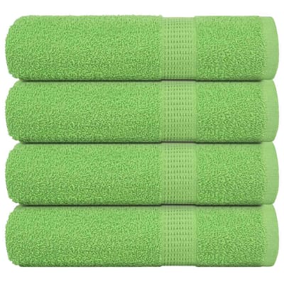 vidaXL - Douchehanddoeken - FROGN - 4 - st - 70x140 - cm - 360 - g/m² - appelgroen