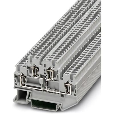 Phoenix Contact 3031555 Componentenserieklem 5.2 mm Spanveer Grijs 50 stuk(s)