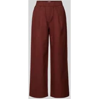 Straight leg stoffen broek met elastische band