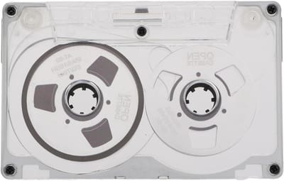 Lege Cassettebandjes - Muziek Opnemen - Muziek Opnemen - 55 Minuten Speeltijd - 12 x 8 x 3 cm - Zilver