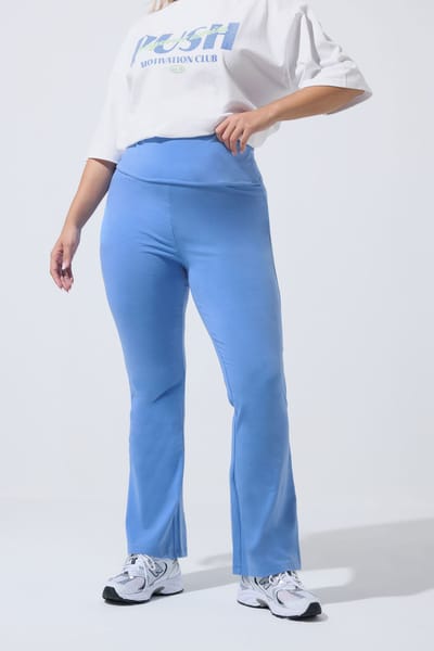 Limited Collection Blauwe Fold Over Kick Flare Leggings Size 42