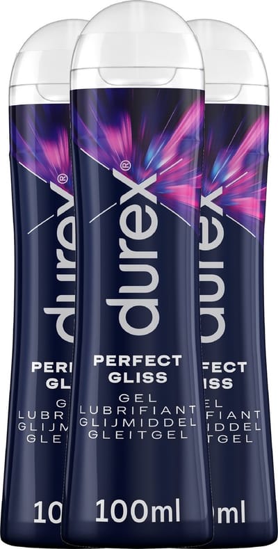 Durex - Perfect Gliss Glijmiddel voor Anaal & Oraal - 100 ml 3 Stuks