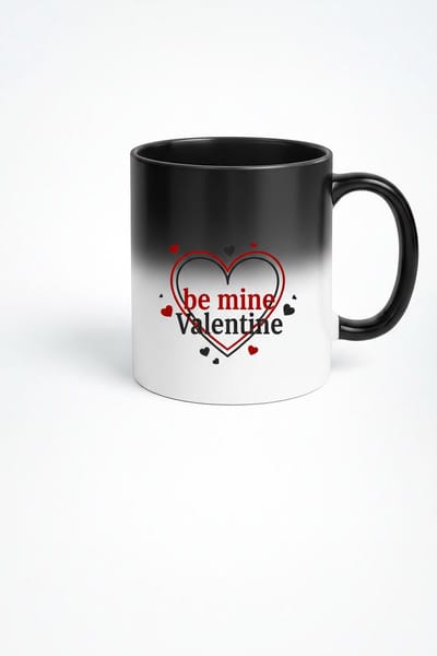 Warmtegevoelige Magische Mok "Be Mine Valentine" - Perfect Valentijn Cadeau