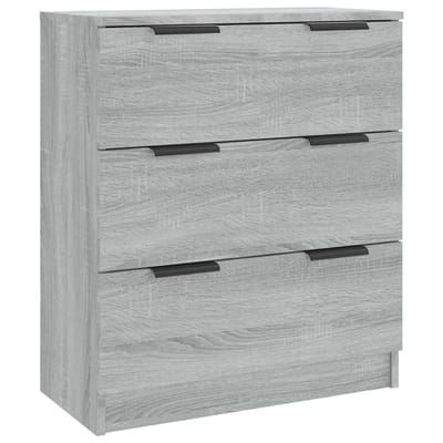 vidaXL - Dressoir - 60x30x70 - cm - bewerkt - hout - grijs - sonoma - eiken