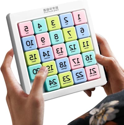 Schuifpuzzels voor kinderen - Cijferpuzzelspel - Logica training - Flexibele moeilijkheidsgraad - 21.8 x 18 cm - Afzonderlijke kenmerken