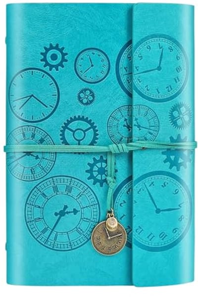Ultiluxe® Notitieboek - A5 Notitieboek - Navulbaar Dagboek - 23,5 x 16,5 cm - 160 Pagina's - Gelinieerd - Blauw