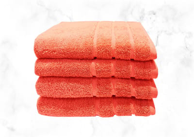 Samatex Badhanddoeken - 50x100 cm - Peach - Set van 4