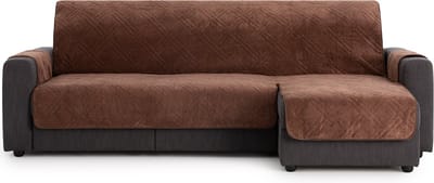Belmarti Coral chaise-longue bankbeschermer rechts - 200 cm - Bruin