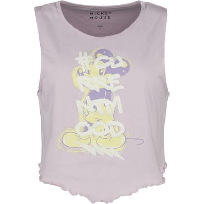 Mickey & Minnie Mouse - Disney Tanktop - Current Mood - S tot XXL - voor Vrouwen - lichtroze